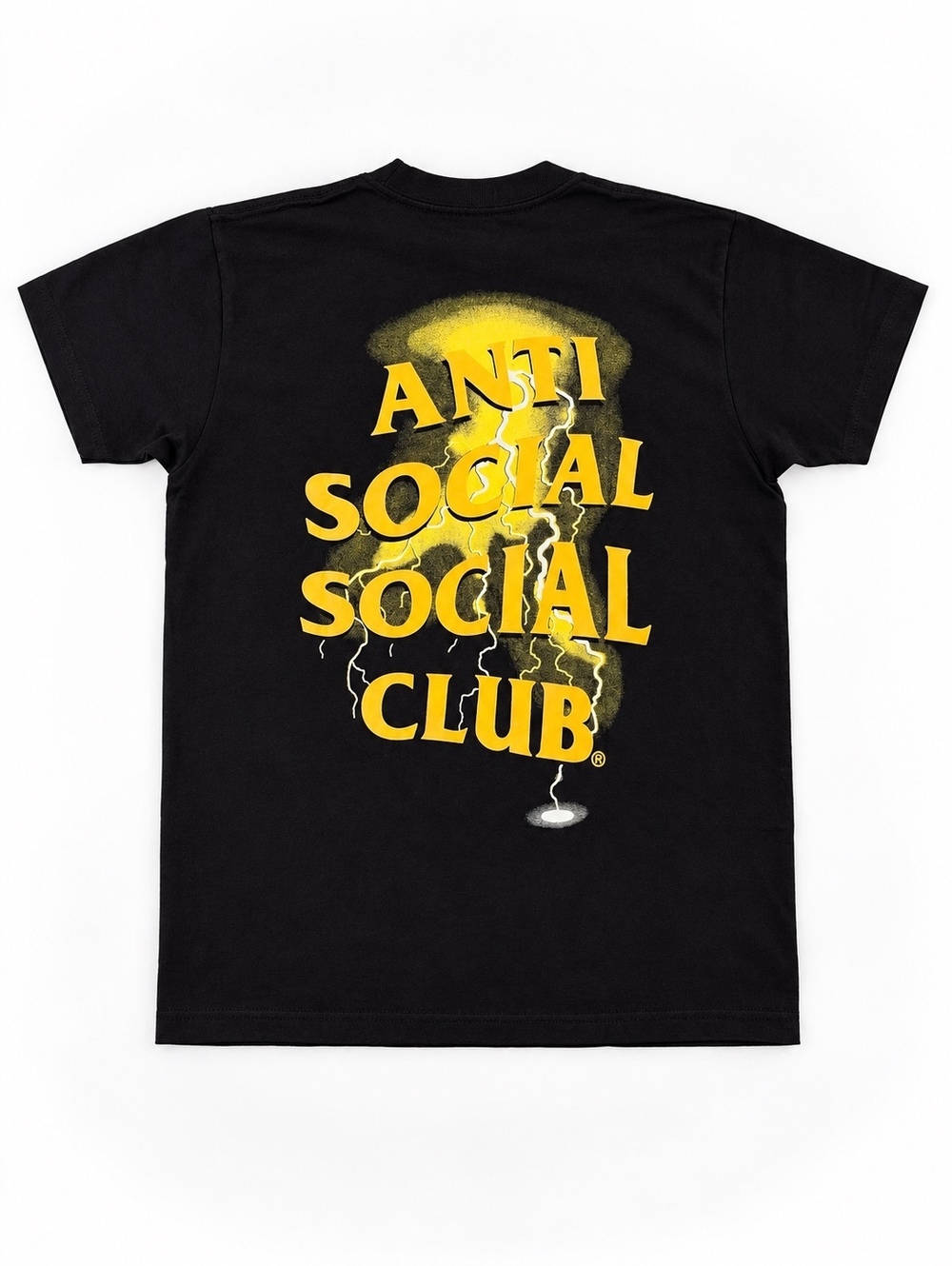 Social Social Club Twista Black Yellow Lightning T-Shirt — Medium NWT